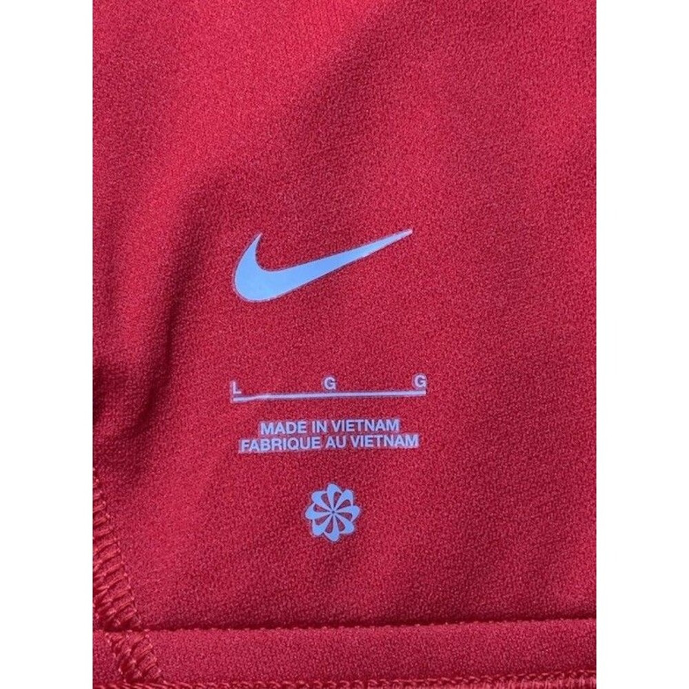 Nike Red Tankini Swim Top Adjustable Strap Logo Women's Size L NWT $60 Retail - Picture 9 of 10